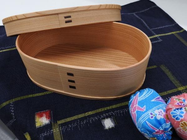 湯けむりの宿　稲住温泉　曲げ小判弁当箱