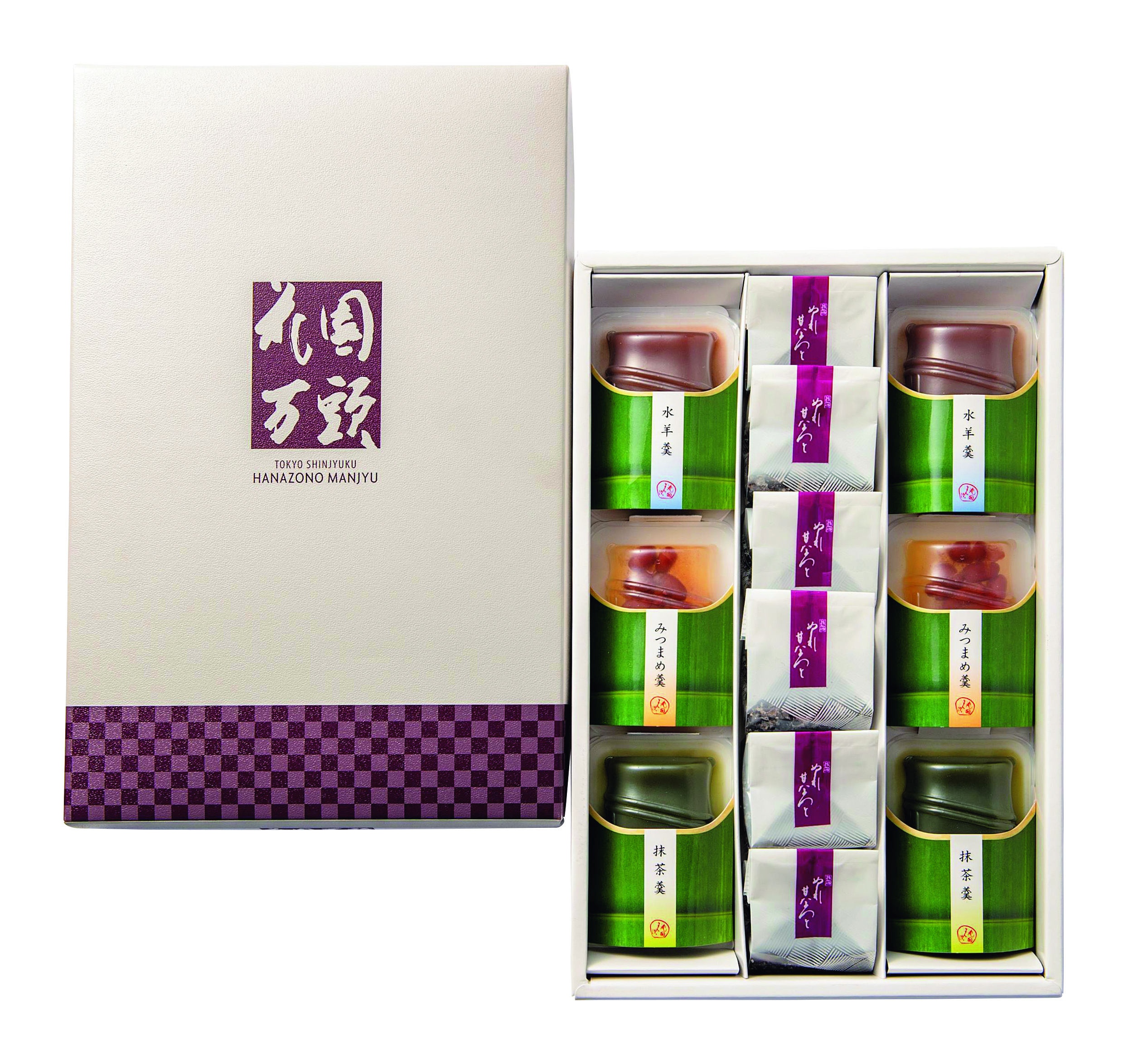 【お中元ギフト】「花園万頭」ぬれ甘なつと・花園羹詰合せ　期間限定販売