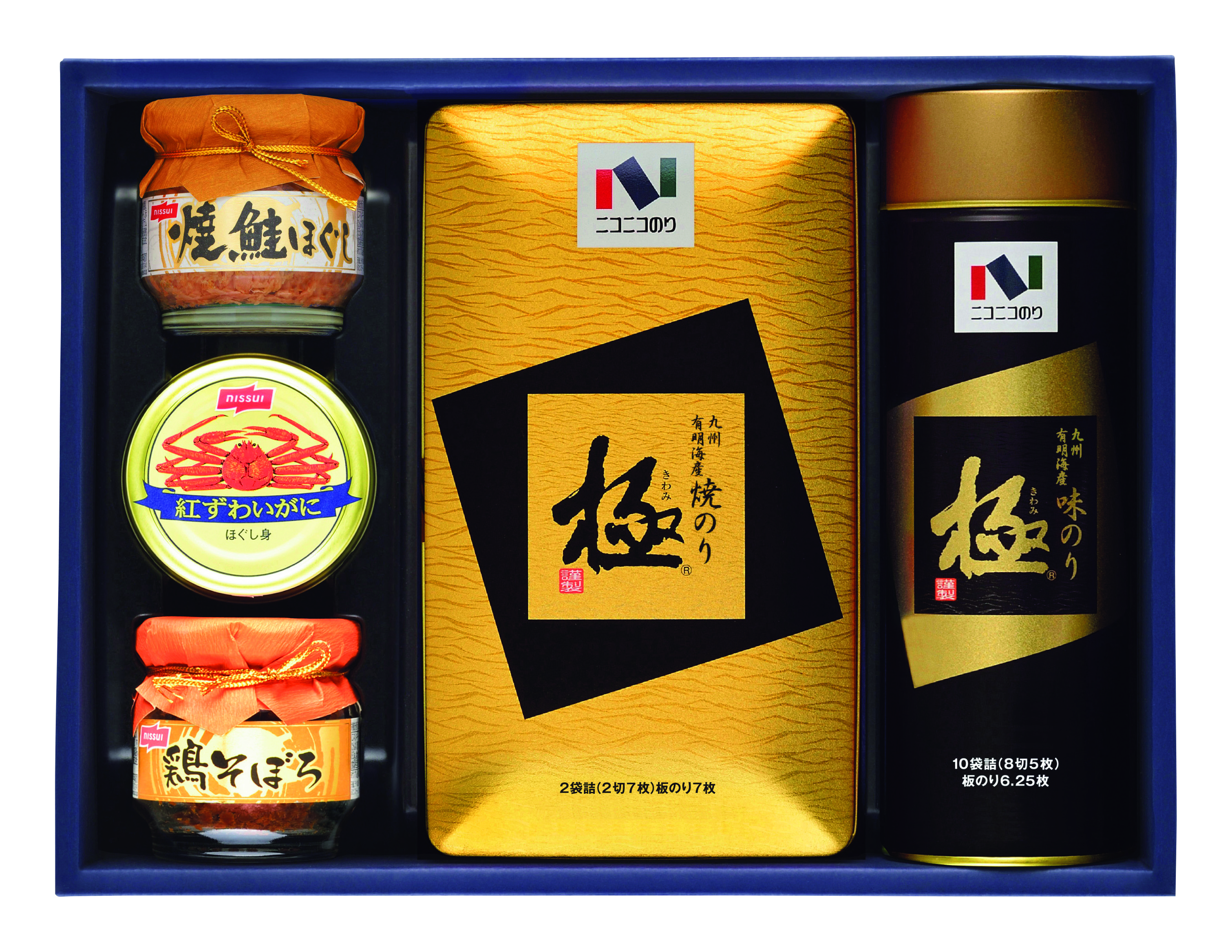 【お中元ギフト】ニコニコのり　極のり・缶詰・瓶詰詰合せ　期間限定販売