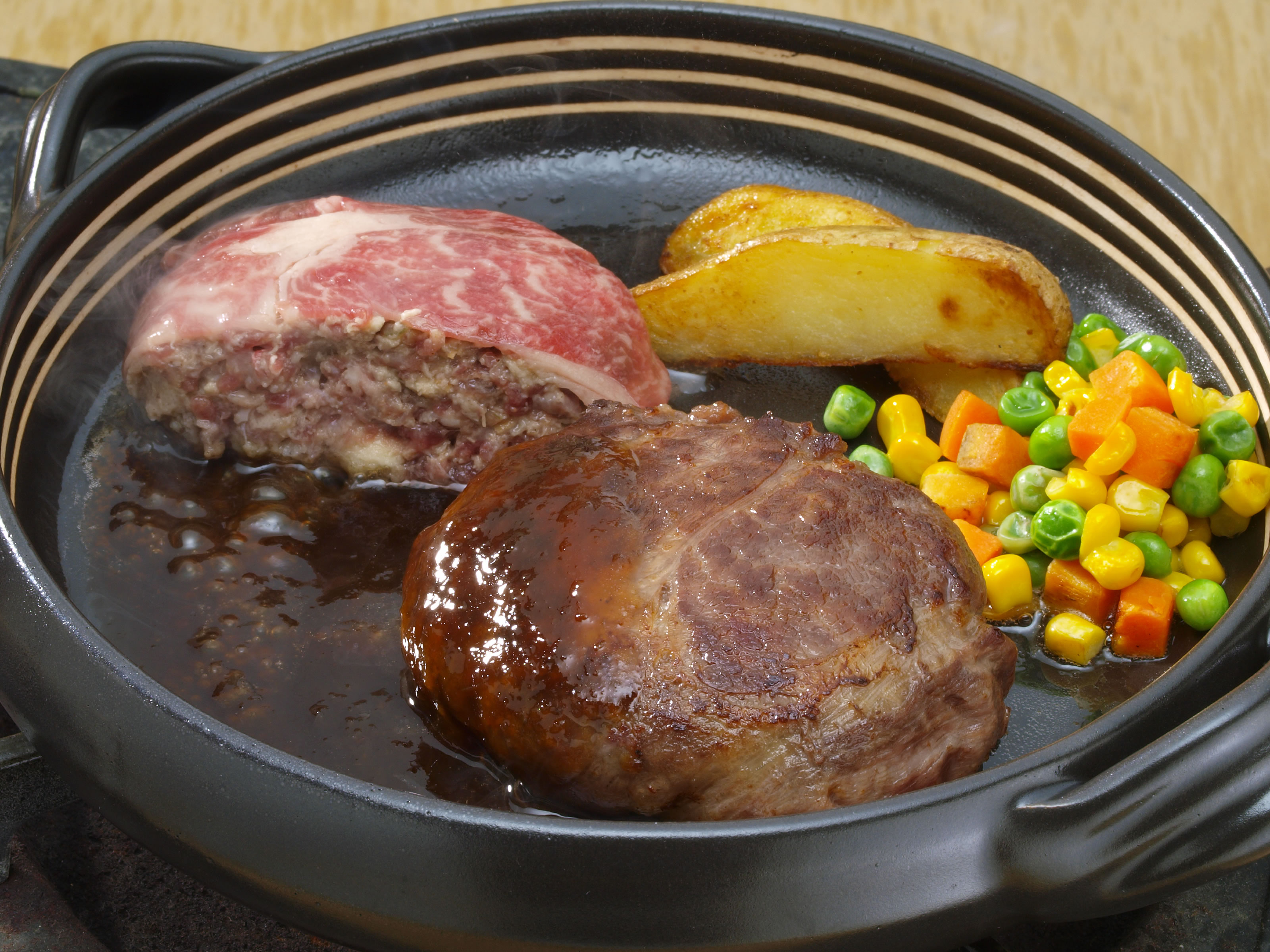 北海道産牛霜降りハンバーグセット　ソース付5個入