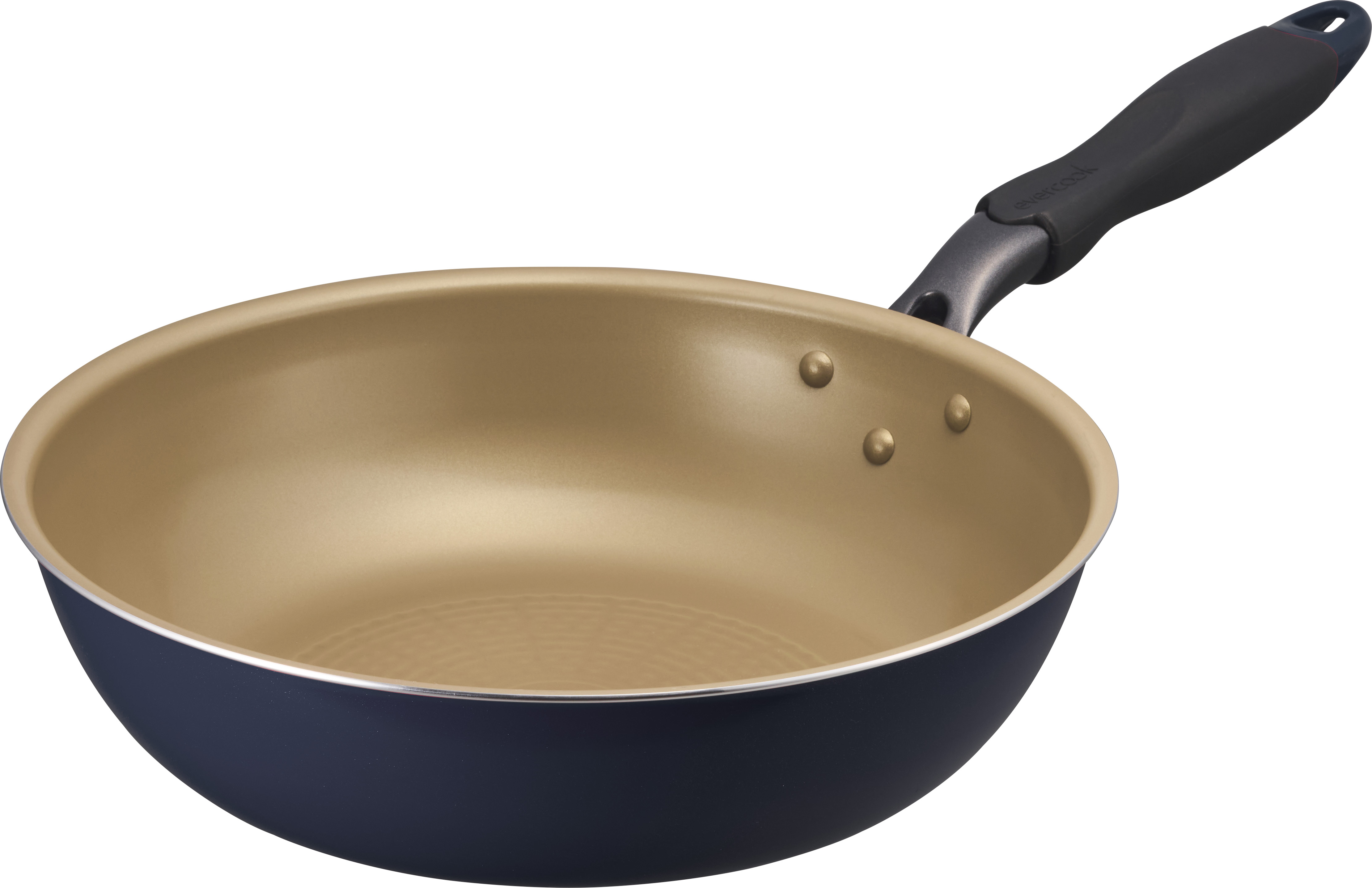 evercookガス軽量フライパン28深型NV