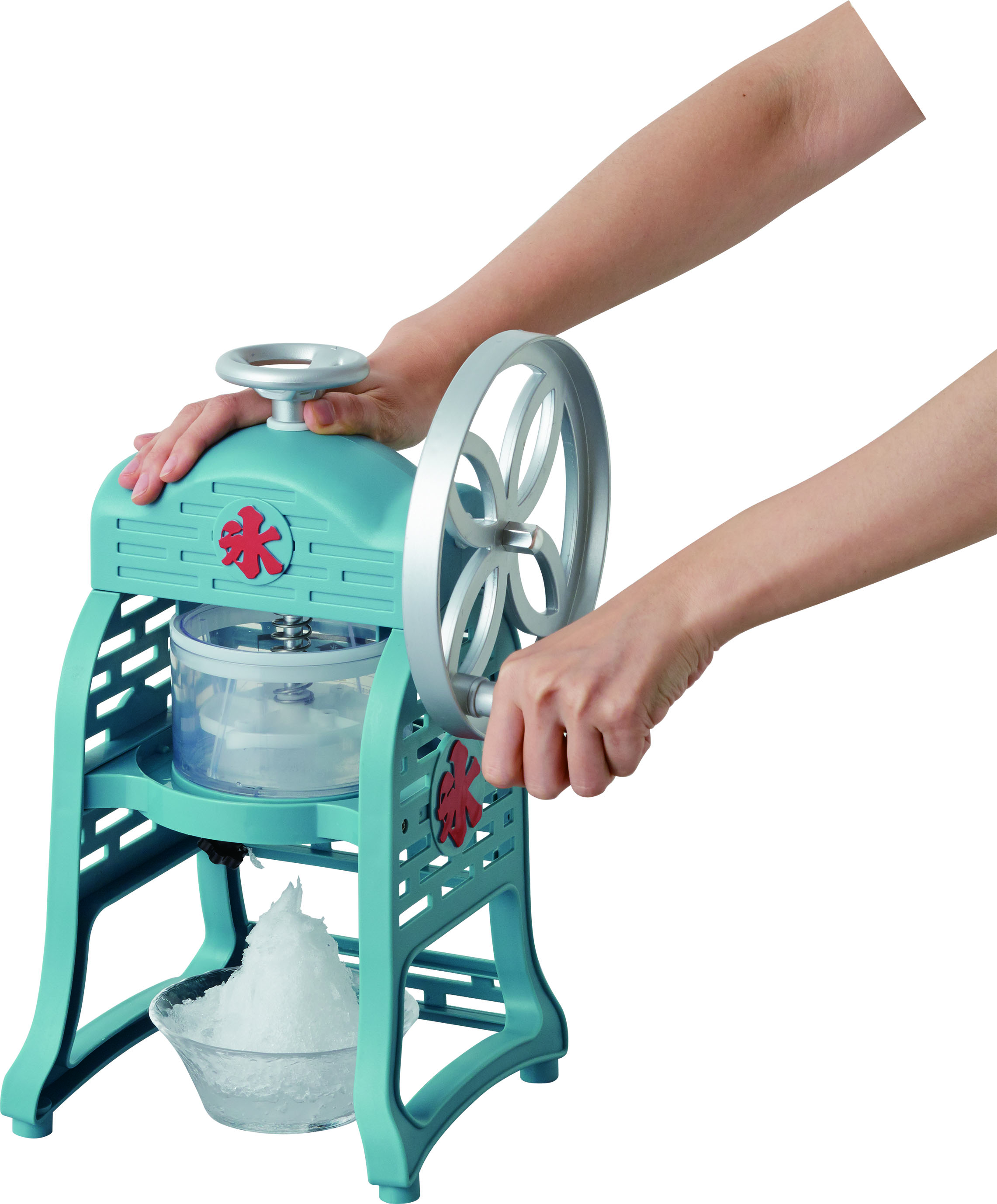 手動ふわ雪かき氷器
