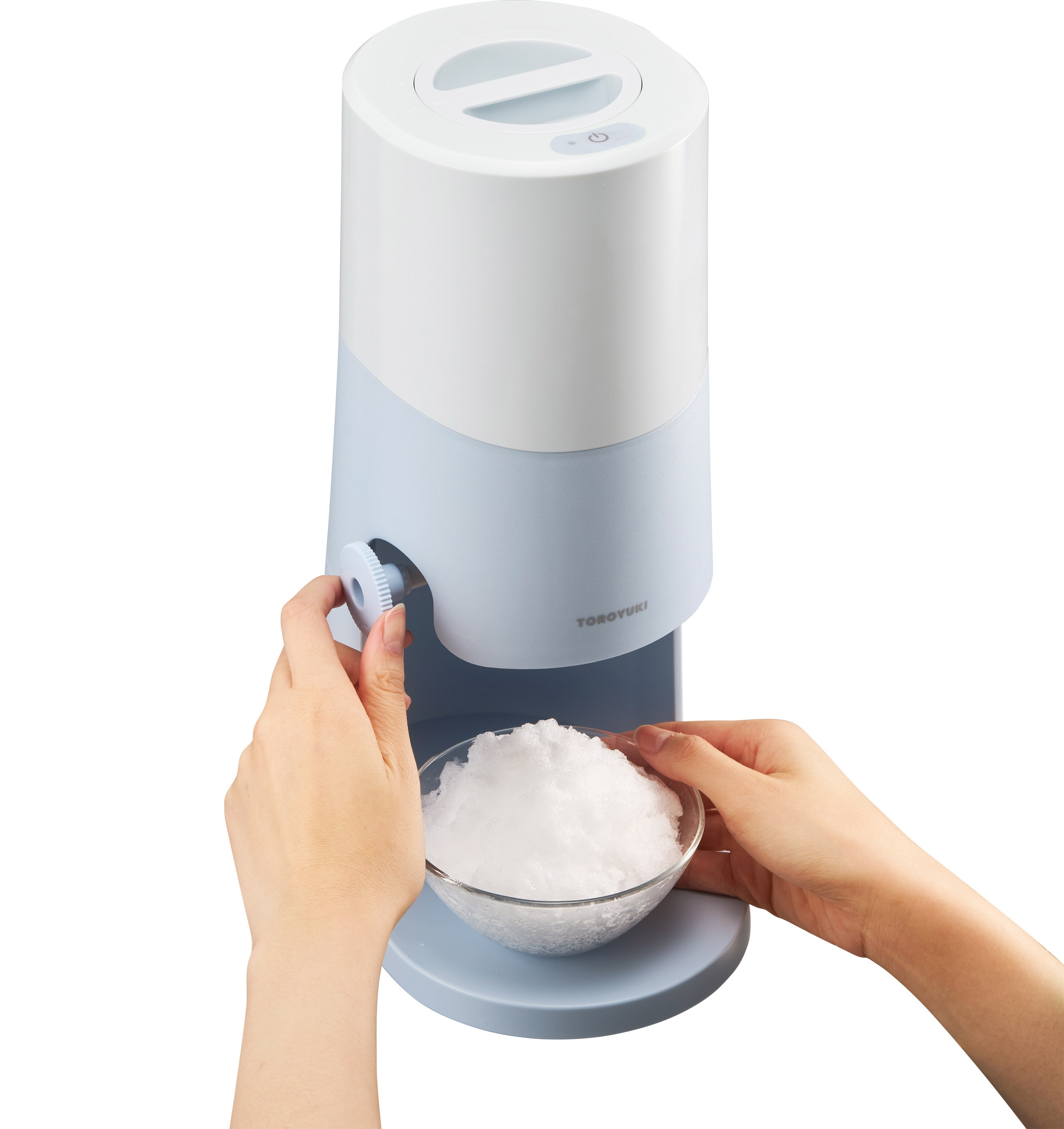 電動ふわふわとろ雪かき氷器 ブルー