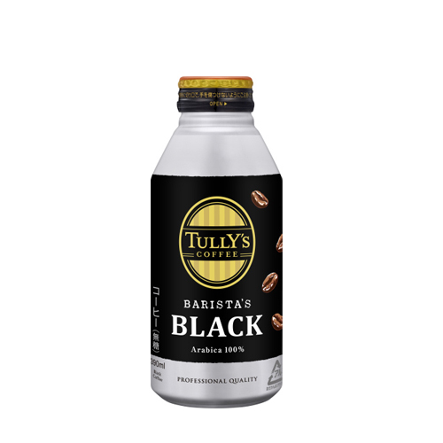 【伊藤園】TULLY’S COFFEE BARISTA’S BLACK ボトル缶×48本(2ケース)