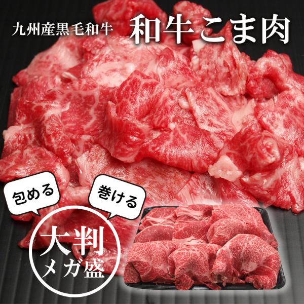 九州産黒毛和牛こま500g×2