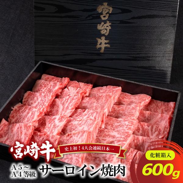 宮崎牛 サーロイン 焼肉 600g(化粧箱入り)　600g×1