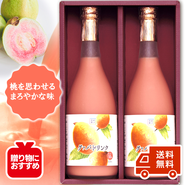 【トロピカルフルーツドリンク】グァバ(50%果汁入り飲料)各720ml×2