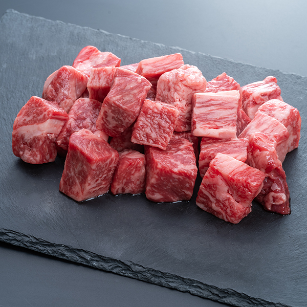 宮崎県産黒毛和牛ロースサイコロステーキ(100g×5袋)